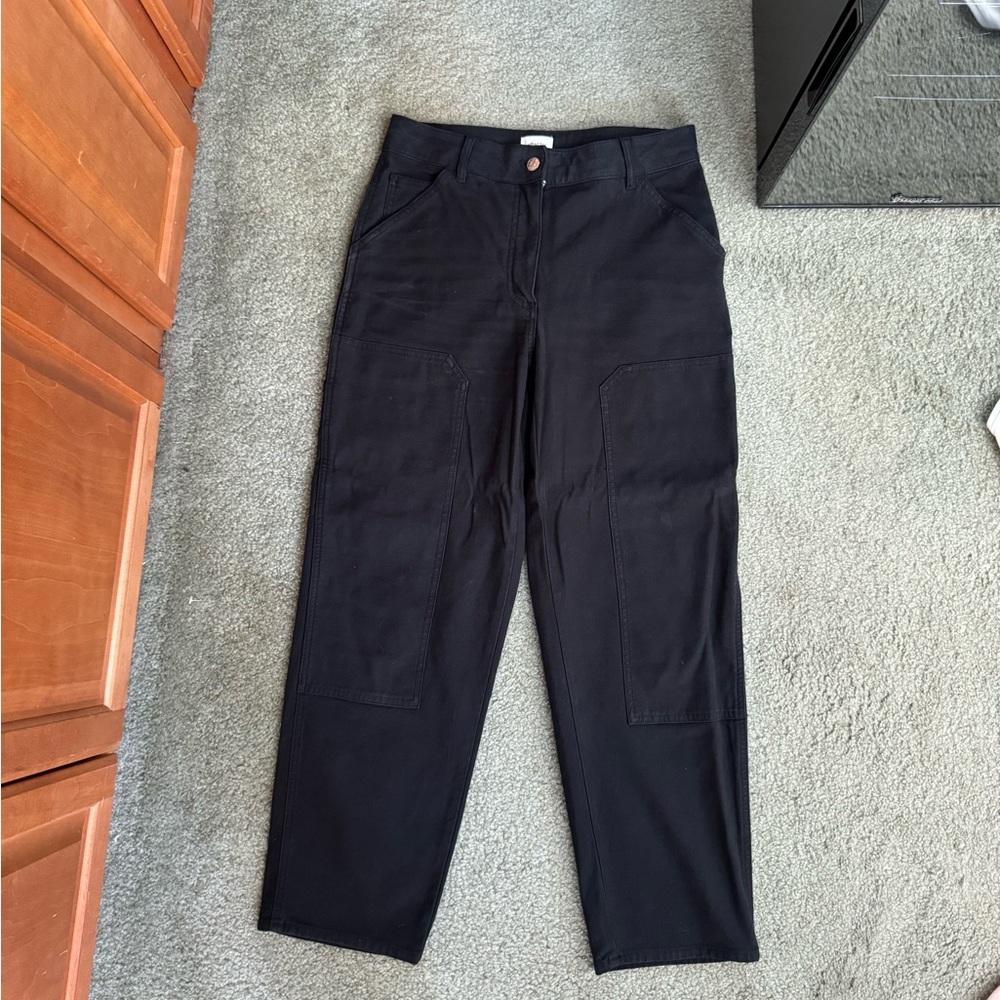 Wilfred black cargo pants.